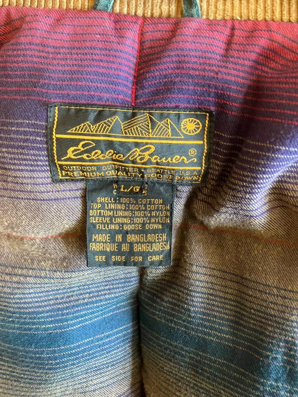 Vintage Eddie Bauer Goose Down Jacket